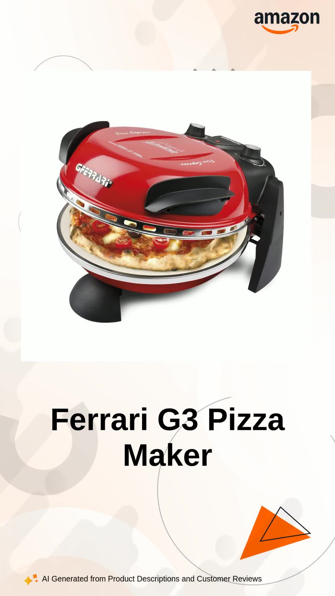 Ferrari G3- Delizia Pizza maker (Red, 1L) : Amazon.in: Home & Kitchen